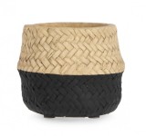 Cumpara ieftin Set 8 ghivece flori ciment natur negru Brazil 10x8 cm