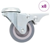 Cumpara ieftin Roți pivotante cu gaură pentru șurub, 8 buc., 50 mm