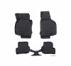 Covorase Auto Tip Tavita Cauciuc VW Golf 6 VI (2008-2013) ALM, Negre, Fata + Spate, Fixare Clips