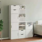 VidaXL Dulapuri laterale 5 buc ODDA alb 40x24x79 cm lemn masiv de pin
