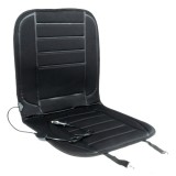 Husa scaun auto cu incalzire, 12V AMiO, alimentare la bricheta, universala, cu prinderi elastice, reglaj temperatura, 98 x 50 cm, negru