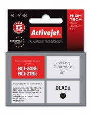 Cartus compatibil BCI 24B negru pentru Canon, 9 ml, Premium Activejet, Garantie 5 ani foto