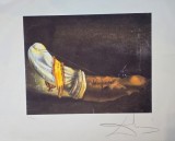 Salvador Dali - Antropomorphic bread, litografie originala
