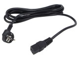 Cablu 3x1,5mm2 CEE 7/7 unghi, IEC C19 mamă - POS
