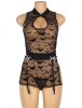 Eross babydoll Bat Pattern XS/S Black
