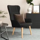 VidaXL Scaun de relaxare, negru, material textil