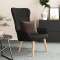 Gossi scaun de relaxare, negru, material textil
