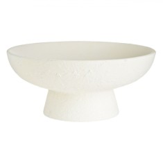 Bol Decorativ, Dolomit, Ecru, Diametru 26cm, &Icirc;nălțime 11.5cm