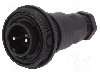 Conector circular, tata, 2 pini, BULGIN - PX0737/P