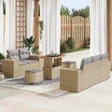 Cumpara ieftin Set de canapele pentru gradina 8 pcs Bej poliratan