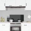 VidaXL Panou antistropi de bucătărie, negru 100x40cm sticlă securizată 249490