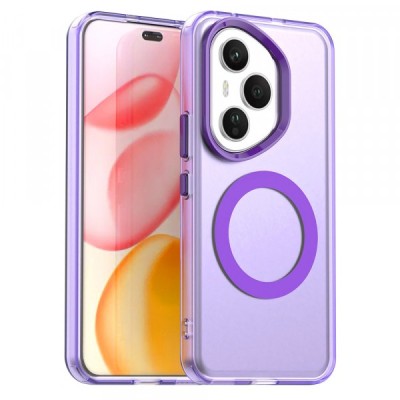 Husa MagSafe pentru Honor 400 Pro, Techsuit, CandyCase, Mov foto