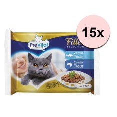 PreVital Fillet Selection ton/pastrav in jeleu 60 x 85 g foto