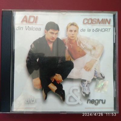 -Y- CD ORIGINALAdi din Valcea* &amp;amp; Cosmin de la t-SHORT* &amp;lrm;&amp;ndash; Alb &amp;amp; Negru ( NM ) foto