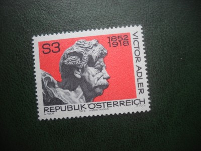 HOPCT TIMBRE MNH 769 VIKTOR ADLER 1978- -1 VAL AUSTRIA foto