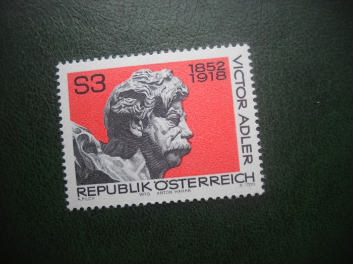 HOPCT TIMBRE MNH 769 VIKTOR ADLER 1978- -1 VAL AUSTRIA