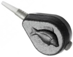 Plumb Inline Zfish Flat Pear Lead, 120g, 1buc/pac