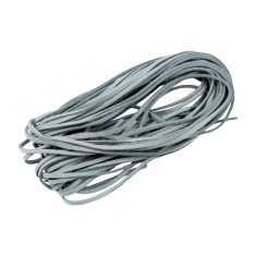Snur piele intoarsa ecologica Crisalida, lungime 1 m, Albastru denim