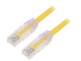 Patch cord galben 1m TX6 PLUS U/UTP LSZH 24AWG