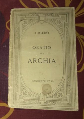 Cicero. Oratio pro Archia poeta text latin comentat foto