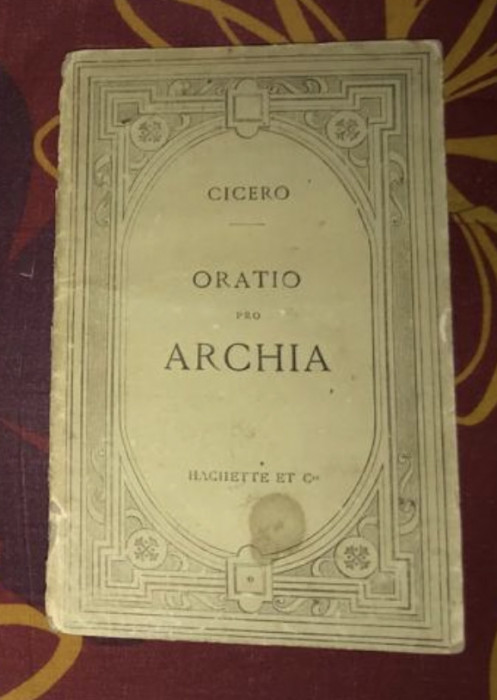Cicero. Oratio pro Archia poeta text latin comentat