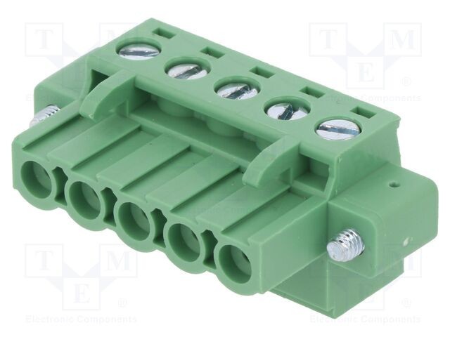 Regletă de conexiuni deconectabilă DEGSON ELECTRONICS 5,08mm, 5 piste, mufă dreaptă