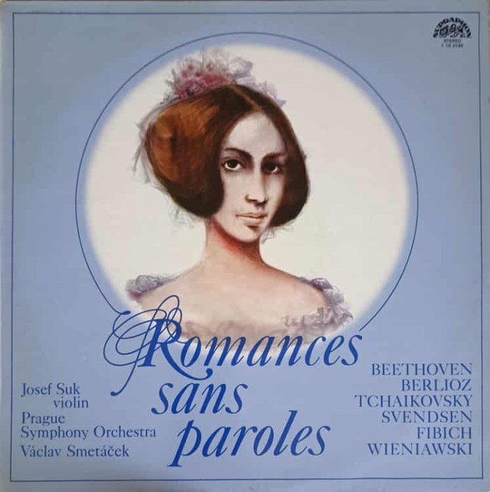 Disc vinil, LP. Romances Sans Paroles-Josef Suk, Prague Symphony Orchestra, Vaclav Smetacek-255142