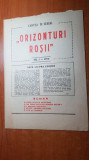 Revista orizonturi rosii anul 1,nr.1 al revistei-ceausescu,pacepa marturisiri