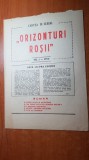 revista orizonturi rosii anul 1,nr.1 al revistei-ceausescu,pacepa marturisiri