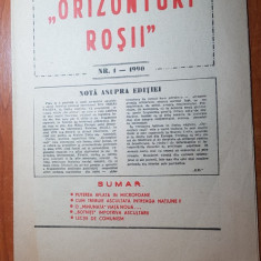 revista orizonturi rosii anul 1,nr.1 al revistei-ceausescu,pacepa marturisiri