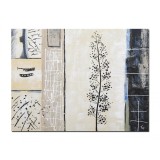 Tablou gigant pictat manual, Decor japonez 2, 120x90cm ulei pe panza in releif efect 3D, gata de expus pe perete