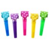 Set 100 Trompete Hartie Petrecere Copii Godan, Aniversare, Multicolor, Buline