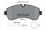 Set placute frana disc Mercedes Sprinter 3 5 T, Sprinter 3 T, Sprinter 4 6 T, Sprinter 4 6 T Sasiu, Sprinter 4 T, , Sprinter 5 T, 73.5x169.3x20.7mm,