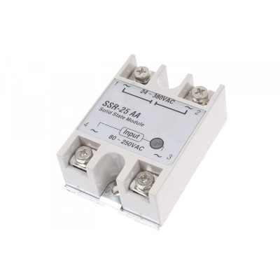 Releu 80-250Vac 25A 24-380Vac solid state SSR-25 AA foto