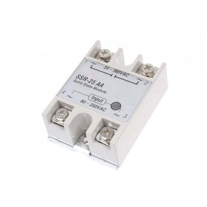 Releu 80-250Vac 25A 24-380Vac solid state SSR-25 AA