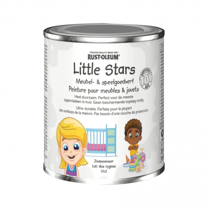 Vopsea mobilier si jucarii, Rust-Oleum, Little Stars, Swan Lake, Alb, 750 ml
