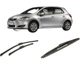 Cumpara ieftin Set 3 stergatoare TOYOTA AURIS (_E15_) din 2006-2012, pentru parbriz si luneta fata si spate auto, Bosch Twin-Aerotwin Retrofit, din cauciuc siliconat