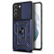 Husa Antisoc Samsung Galaxy S21 Plus 5G cu Protectie Camera Albastru TCSS