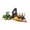Tractor forestier John Deere 1210E Forwarder Jucărie Bruder, U02133, scală 1:16, din plastic rezistent