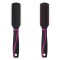 Perie Păr Plastic, Model Plat, Culoare Negru Fucsia, Dimensiuni 24x3.5cm