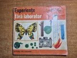 experiente fara laborator - din anul 1973