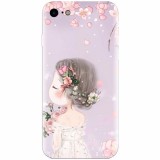 Husa silicon pentru Apple Iphone 6 Plus, Girl 001