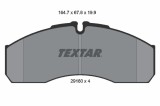 TEXTAR 2916002 set placute frana,frana disc