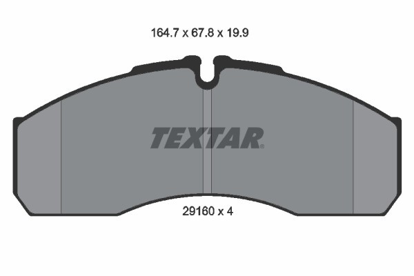 TEXTAR 2916002 set placute frana,frana disc