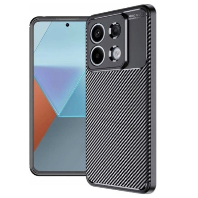 Husa pentru Xiaomi Redmi Note 13 Pro 5G / Poco X6 - Techsuit CarbonFiber - Black foto