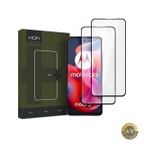 Folie de protectie Ecran HOFI Glass PRO+ pentru Motorola Moto G24 Power / G04 / G24 / E14 Sticla Securizata Full Glue Set 2 bucati 2.5D Neagra