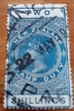 NOUA ZEELANDA-1909-''Timbru financiar''-2 val.stampilate-MNH-Vezi-Scan
