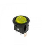 Intrerupator 3 pini ON-OFF IRS 101 12VDC 20A ingropat galben cu, Oem