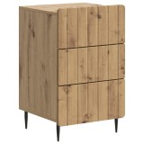 vidaXL Dulap de noapte Stejar Artizanal 43x 41 x 68 cm Lemn prelucrat 894334
