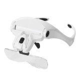 Ochelari tip cozoroc cu lupa si doua lampi iluminare FOXMAG24, Led 9892B2